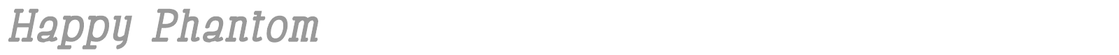 Happy Phantom font preview